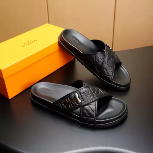 Replica Hermes Slippers For Men #1331172 $68.00 USD for Wholesale