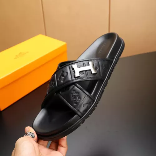 Replica Hermes Slippers For Men #1331172 $68.00 USD for Wholesale