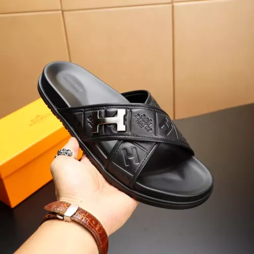 Replica Hermes Slippers For Men #1331172 $68.00 USD for Wholesale