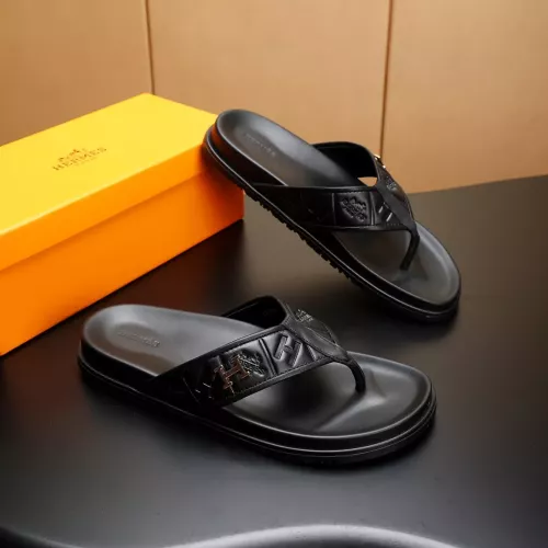 Replica Hermes Slippers For Men #1331173 $68.00 USD for Wholesale