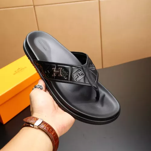 Replica Hermes Slippers For Men #1331173 $68.00 USD for Wholesale