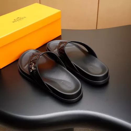 Replica Hermes Slippers For Men #1331173 $68.00 USD for Wholesale