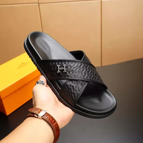 Replica Hermes Slippers For Men #1331175 $68.00 USD for Wholesale
