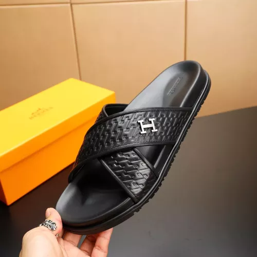 Replica Hermes Slippers For Men #1331175 $68.00 USD for Wholesale