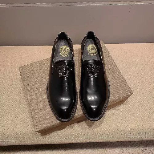 Replica Versace Leather Shoes For Men #1331209 $85.00 USD for Wholesale