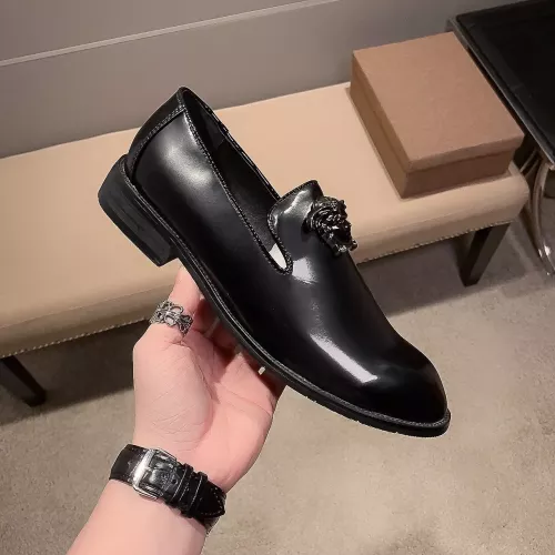 Replica Versace Leather Shoes For Men #1331209 $85.00 USD for Wholesale