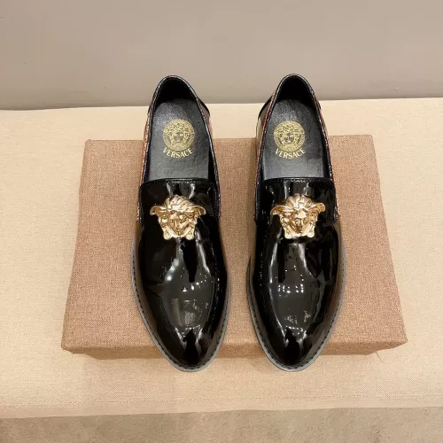 Replica Versace Leather Shoes For Men #1331210 $85.00 USD for Wholesale