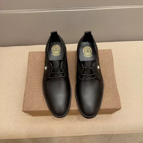 Replica Versace Leather Shoes For Men #1331211 $85.00 USD for Wholesale
