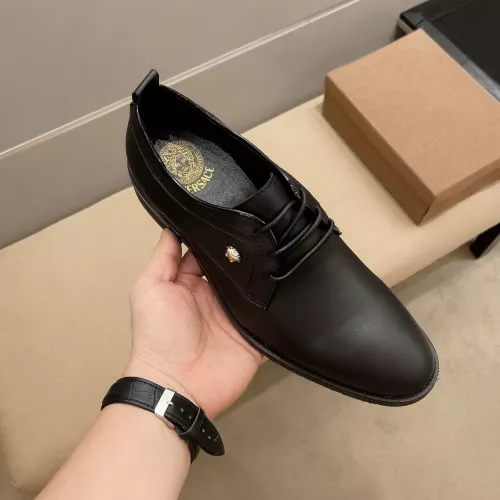 Replica Versace Leather Shoes For Men #1331211 $85.00 USD for Wholesale