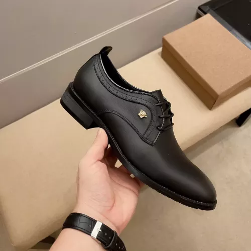 Replica Versace Leather Shoes For Men #1331211 $85.00 USD for Wholesale