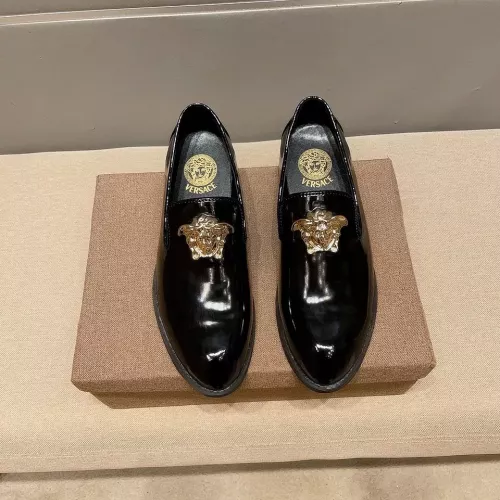 Replica Versace Leather Shoes For Men #1331212 $85.00 USD for Wholesale