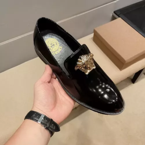 Replica Versace Leather Shoes For Men #1331212 $85.00 USD for Wholesale