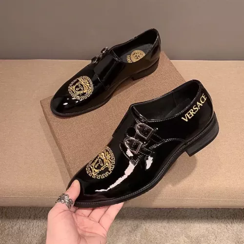 Cheap Versace Leather Shoes For Men #1331213, $$85.00 USD On Versace Leather Shoes