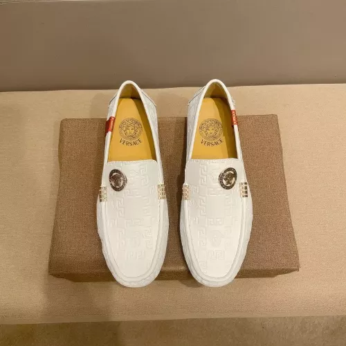 Replica Versace Leather Shoes For Men #1331215 $76.00 USD for Wholesale