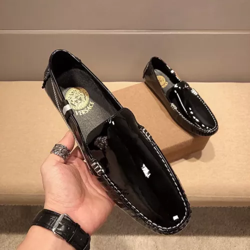 Replica Versace Leather Shoes For Men #1331216 $76.00 USD for Wholesale