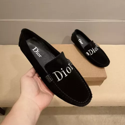 Replica Christian Dior Leather Shoes For Men #1331217 $76.00 USD for Wholesale