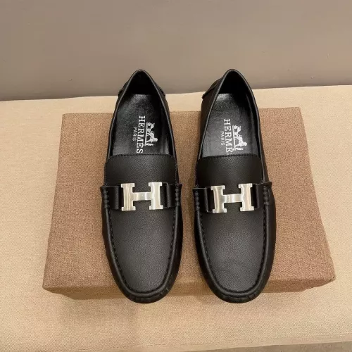 Replica Hermes Leather Shoes For Men #1331219 $76.00 USD for Wholesale