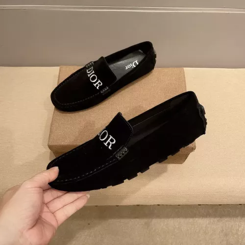 Replica Christian Dior Leather Shoes For Men #1331220 $76.00 USD for Wholesale