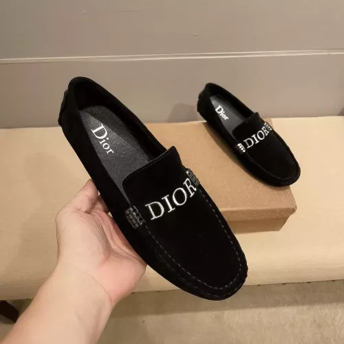 Replica Christian Dior Leather Shoes For Men #1331220 $76.00 USD for Wholesale