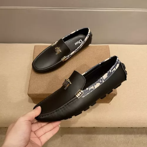 Replica Christian Dior Leather Shoes For Men #1331221 $76.00 USD for Wholesale