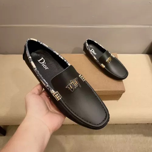 Replica Christian Dior Leather Shoes For Men #1331221 $76.00 USD for Wholesale