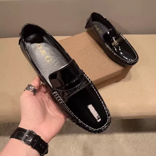 Replica Dolce & Gabbana D&G Leather Shoes For Men #1331222 $76.00 USD for Wholesale