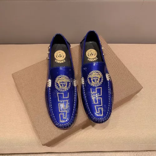 Replica Versace Leather Shoes For Men #1331227 $76.00 USD for Wholesale