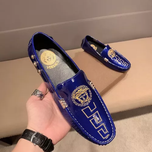 Replica Versace Leather Shoes For Men #1331227 $76.00 USD for Wholesale