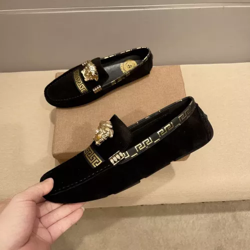 Replica Versace Leather Shoes For Men #1331236 $76.00 USD for Wholesale