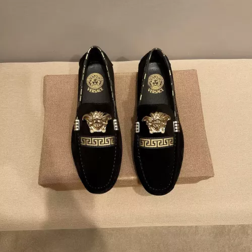 Replica Versace Leather Shoes For Men #1331236 $76.00 USD for Wholesale