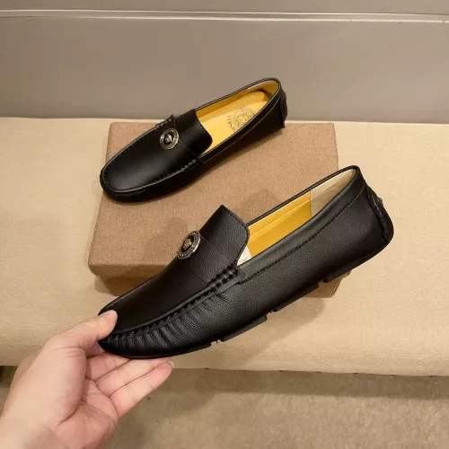 Replica Versace Leather Shoes For Men #1331247 $76.00 USD for Wholesale
