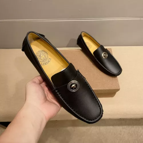 Replica Versace Leather Shoes For Men #1331247 $76.00 USD for Wholesale