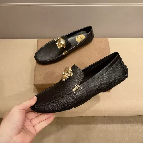 Replica Versace Leather Shoes For Men #1331248 $76.00 USD for Wholesale
