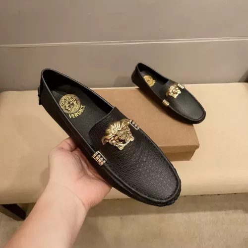 Replica Versace Leather Shoes For Men #1331248 $76.00 USD for Wholesale
