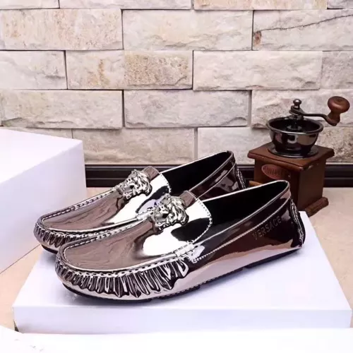 Replica Versace Leather Shoes For Men #1331255 $76.00 USD for Wholesale