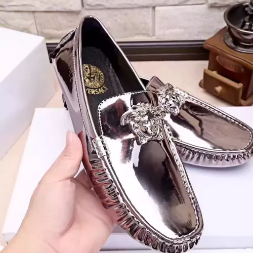 Replica Versace Leather Shoes For Men #1331255 $76.00 USD for Wholesale