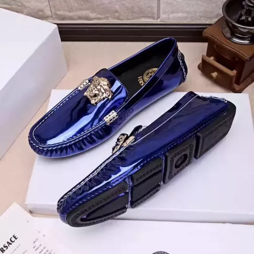 Replica Versace Leather Shoes For Men #1331258 $76.00 USD for Wholesale