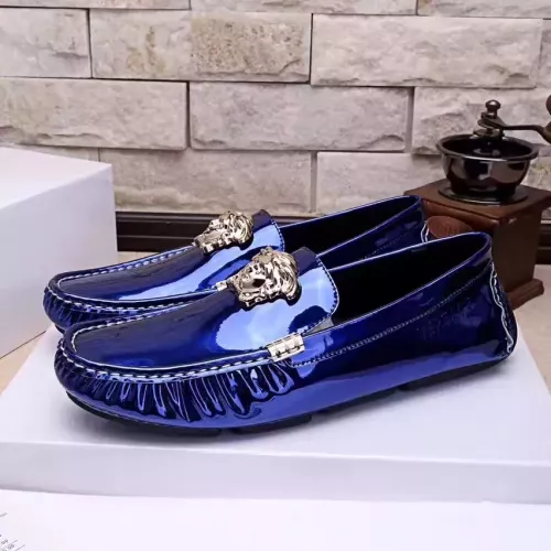 Replica Versace Leather Shoes For Men #1331258 $76.00 USD for Wholesale