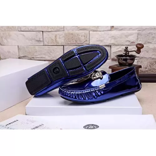 Replica Versace Leather Shoes For Men #1331258 $76.00 USD for Wholesale