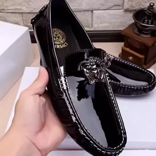 Replica Versace Leather Shoes For Men #1331260 $76.00 USD for Wholesale