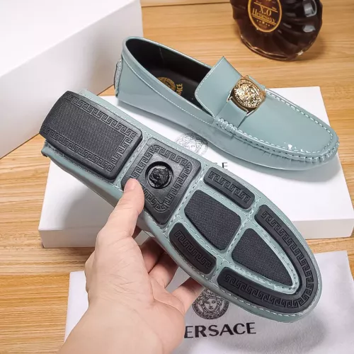 Replica Versace Leather Shoes For Men #1331265 $76.00 USD for Wholesale
