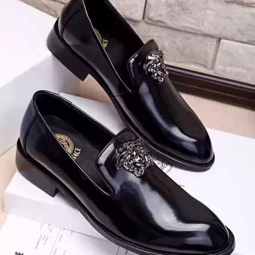 Cheap Versace Leather Shoes For Men #1331266, $$85.00 USD On Versace Leather Shoes