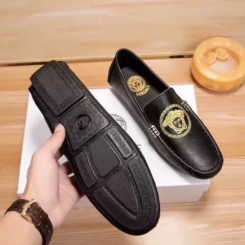 Replica Versace Leather Shoes For Men #1331267 $76.00 USD for Wholesale
