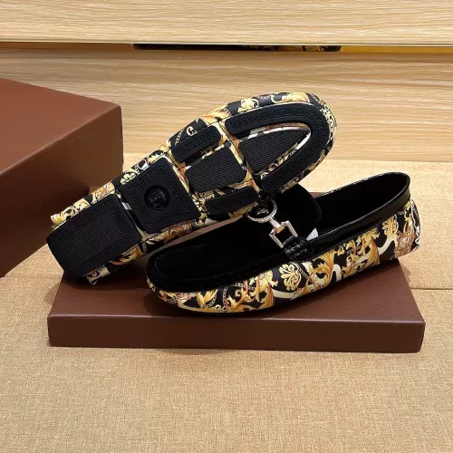 Replica Versace Leather Shoes For Men #1331275 $76.00 USD for Wholesale