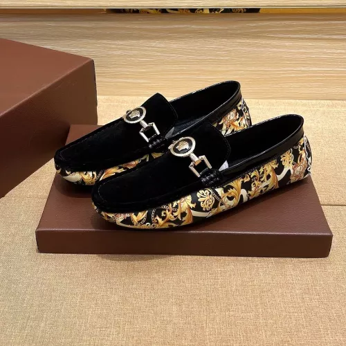 Replica Versace Leather Shoes For Men #1331275 $76.00 USD for Wholesale