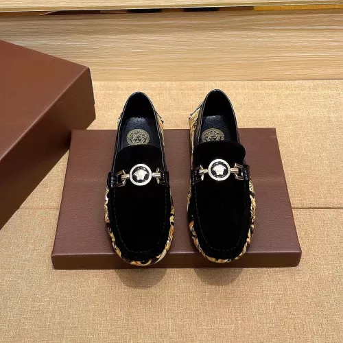 Replica Versace Leather Shoes For Men #1331275 $76.00 USD for Wholesale