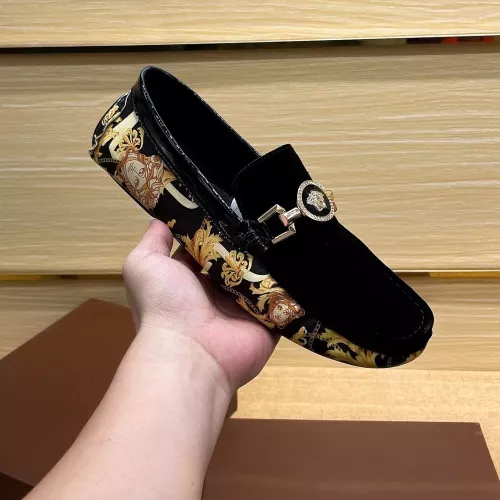 Replica Versace Leather Shoes For Men #1331275 $76.00 USD for Wholesale