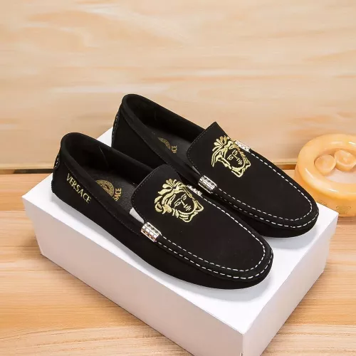 Cheap Versace Leather Shoes For Men #1331276, $$76.00 USD On Versace Leather Shoes
