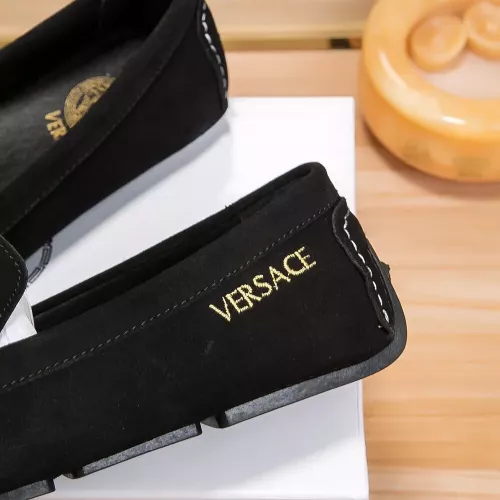 Replica Versace Leather Shoes For Men #1331276 $76.00 USD for Wholesale