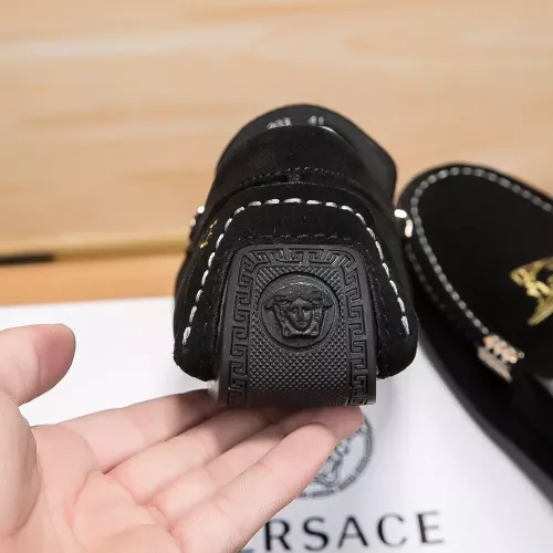 Replica Versace Leather Shoes For Men #1331276 $76.00 USD for Wholesale